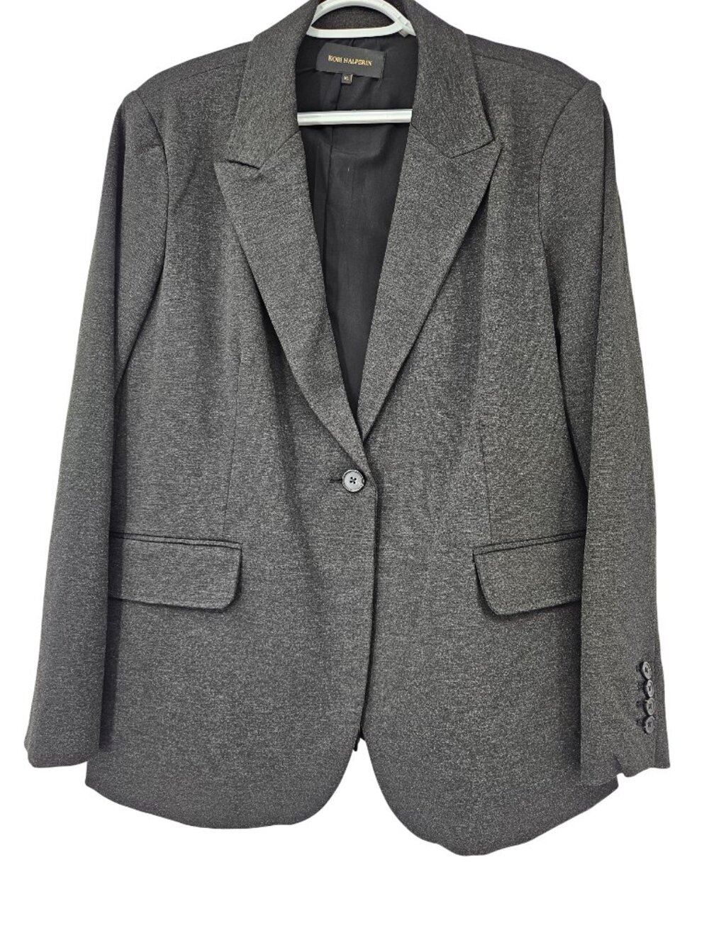 Kobi Halperin Collette Jacket Blazer Charcoal Gray Women's Size XL Academia